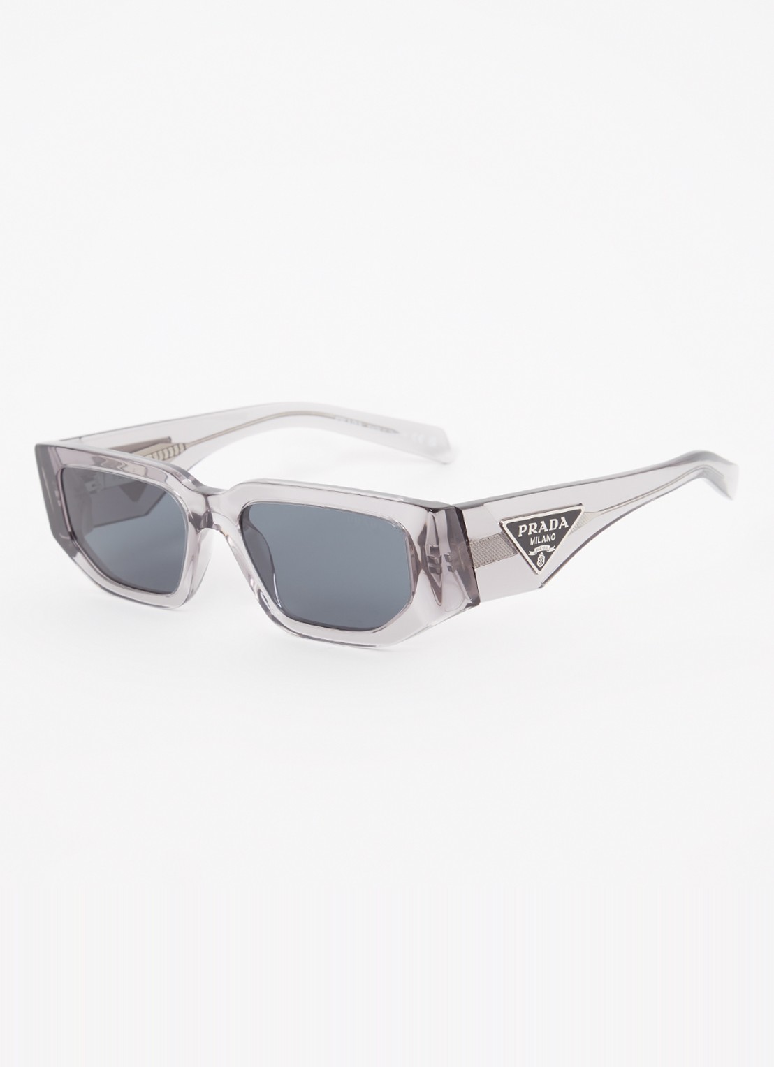 Prada Retro zonnebril PR09ZS - voorkant lichtgrijs
