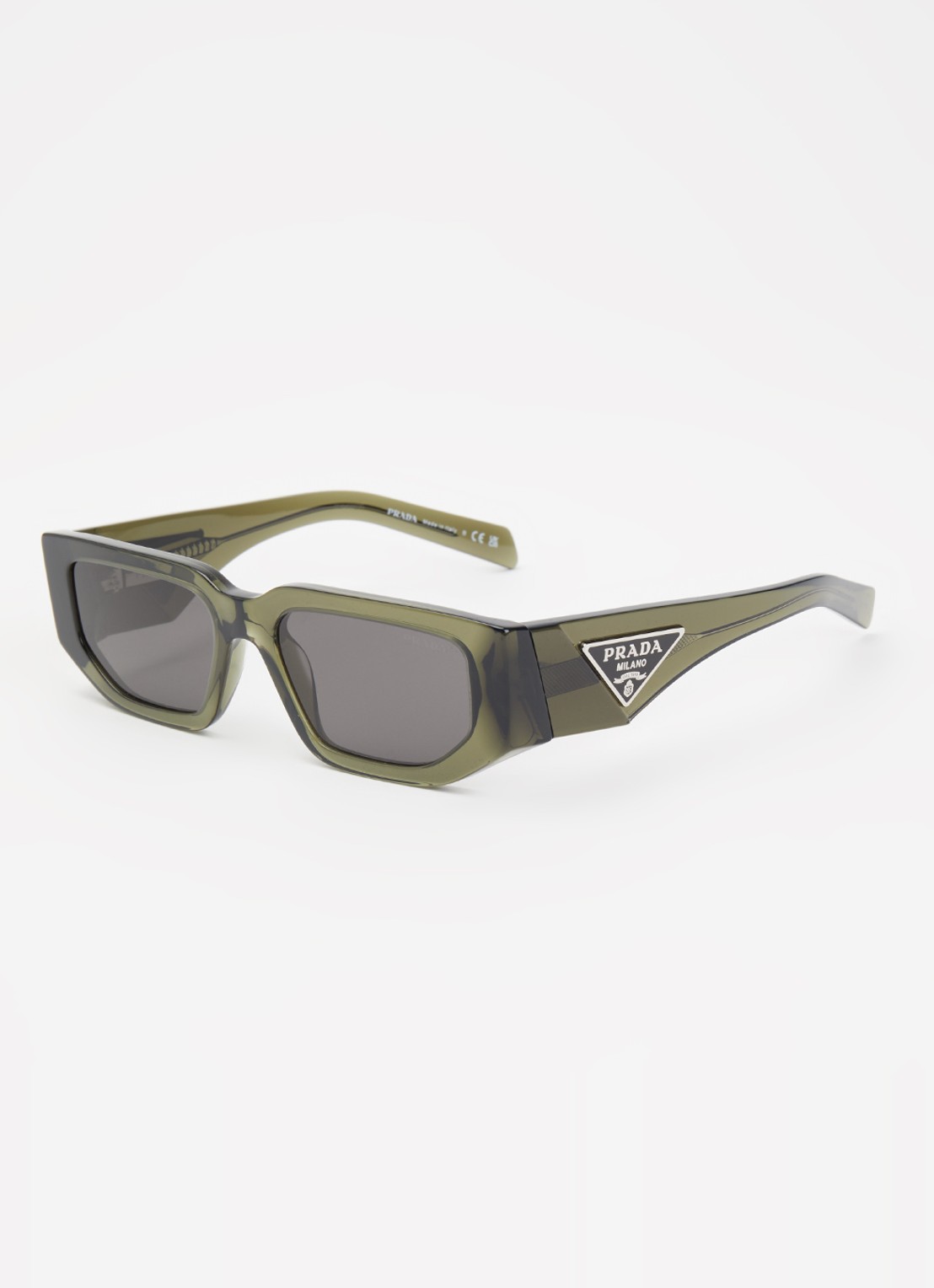 Prada Retro zonnebril PR09ZS - voorkant groen