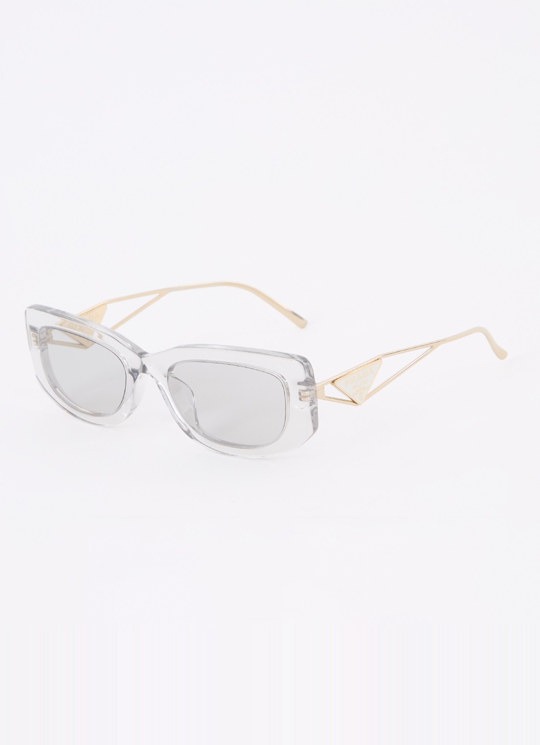 Prada Retro zonnebril PR14YS - voorkant transparant