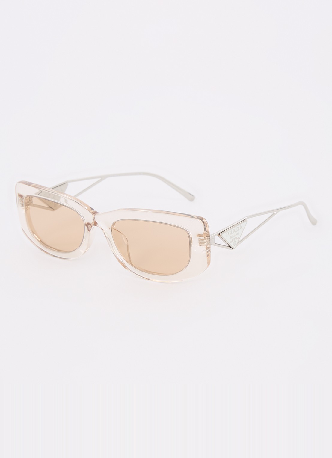 Prada Retro zonnebril PR14YS - voorkant beige