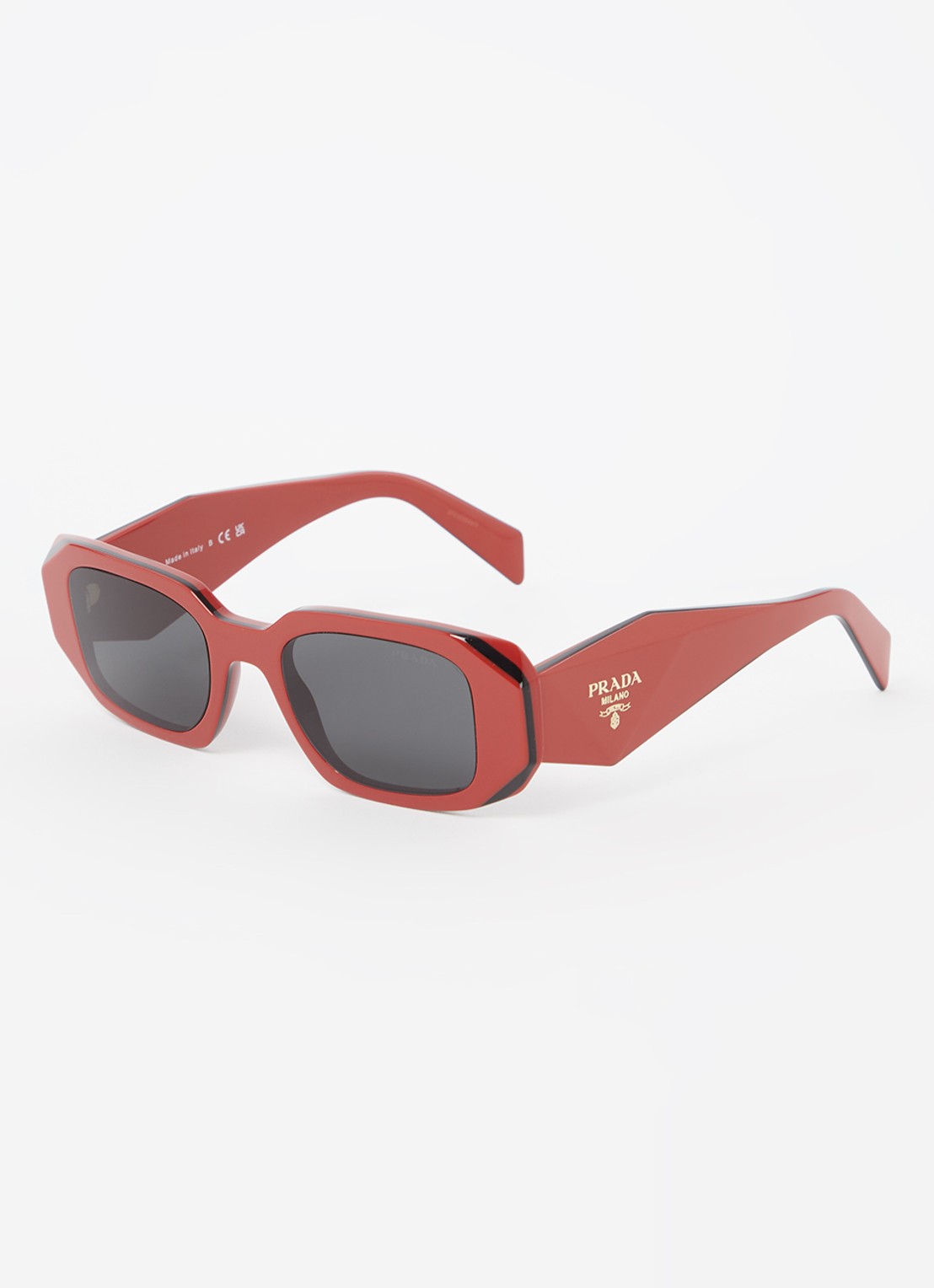 Prada Retro zonnebril PR17WS - voorkant steenrood