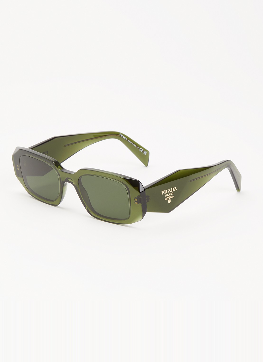 Prada Retro zonnebril PR17WS - voorkant mosgroen