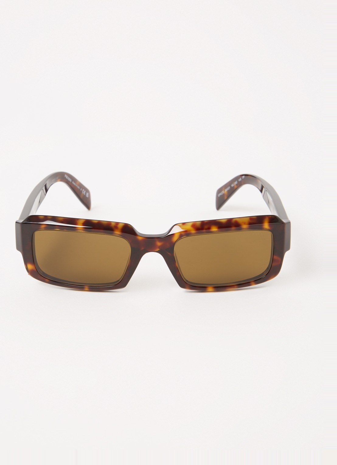 Prada Retro zonnebril PR27ZS - detail oranjebruin