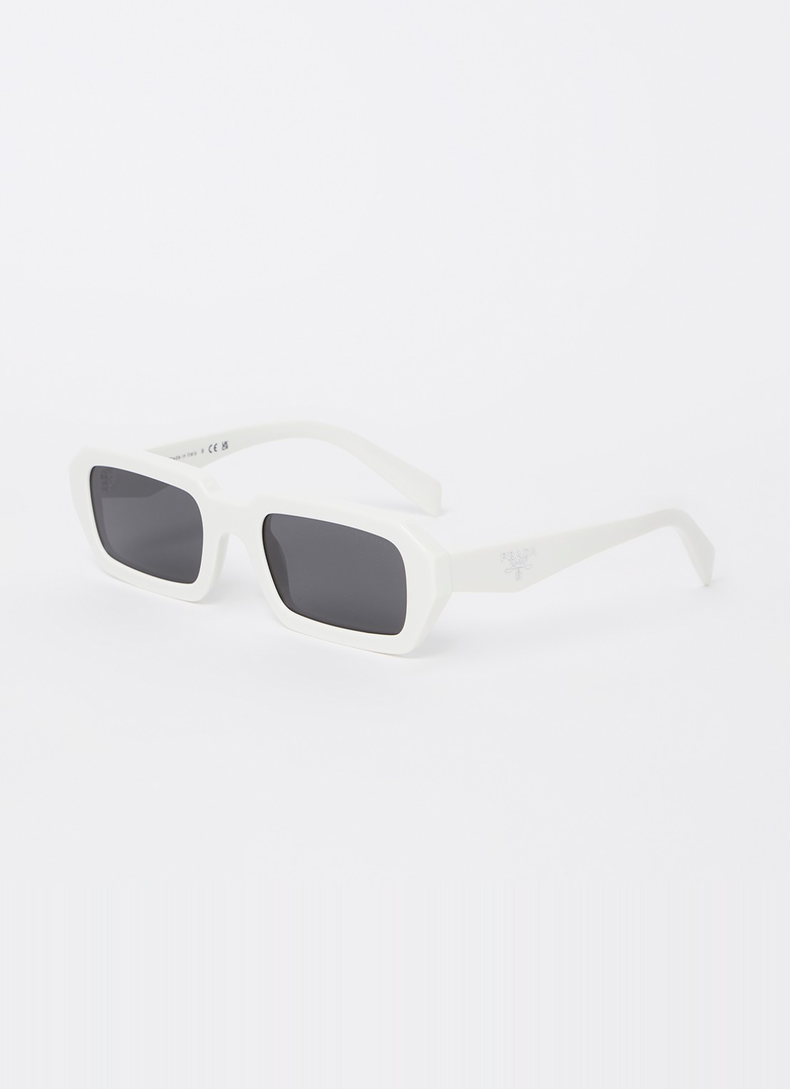 Prada Retro zonnebril PRA12S  - voorkant gebroken wit