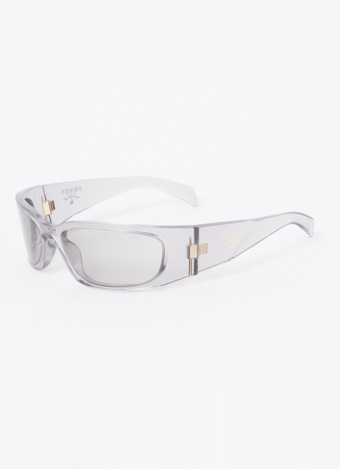 Prada Retro zonnebril PRA14S - voorkant lichtgrijs