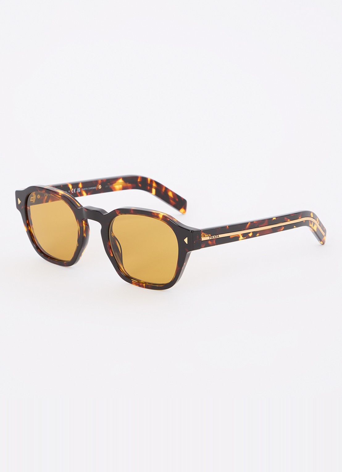 Prada Retro zonnebril PRA16S - voorkant 4 donkerbruin