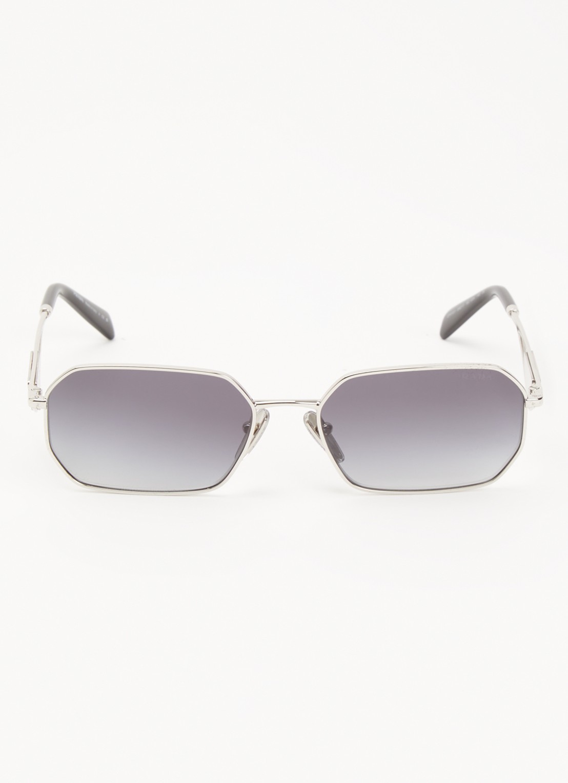 Prada Retro zonnebril PRA51S - detail zilver