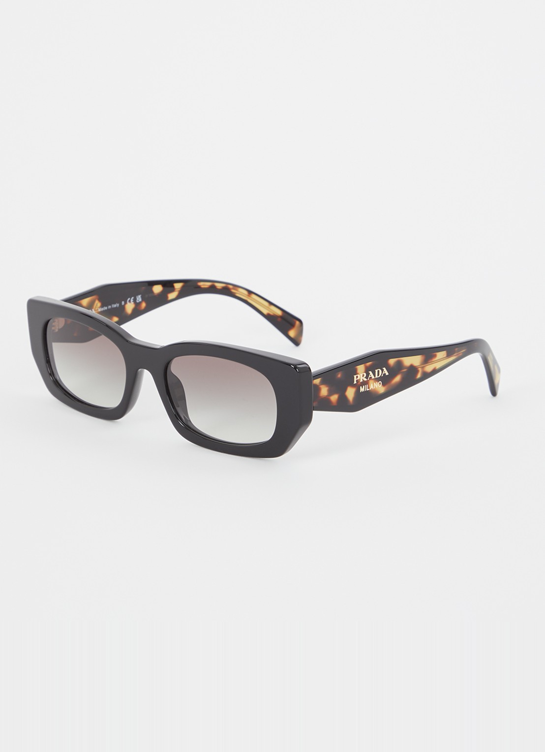 Prada Retro zonnebril PRB05S - voorkant zwart