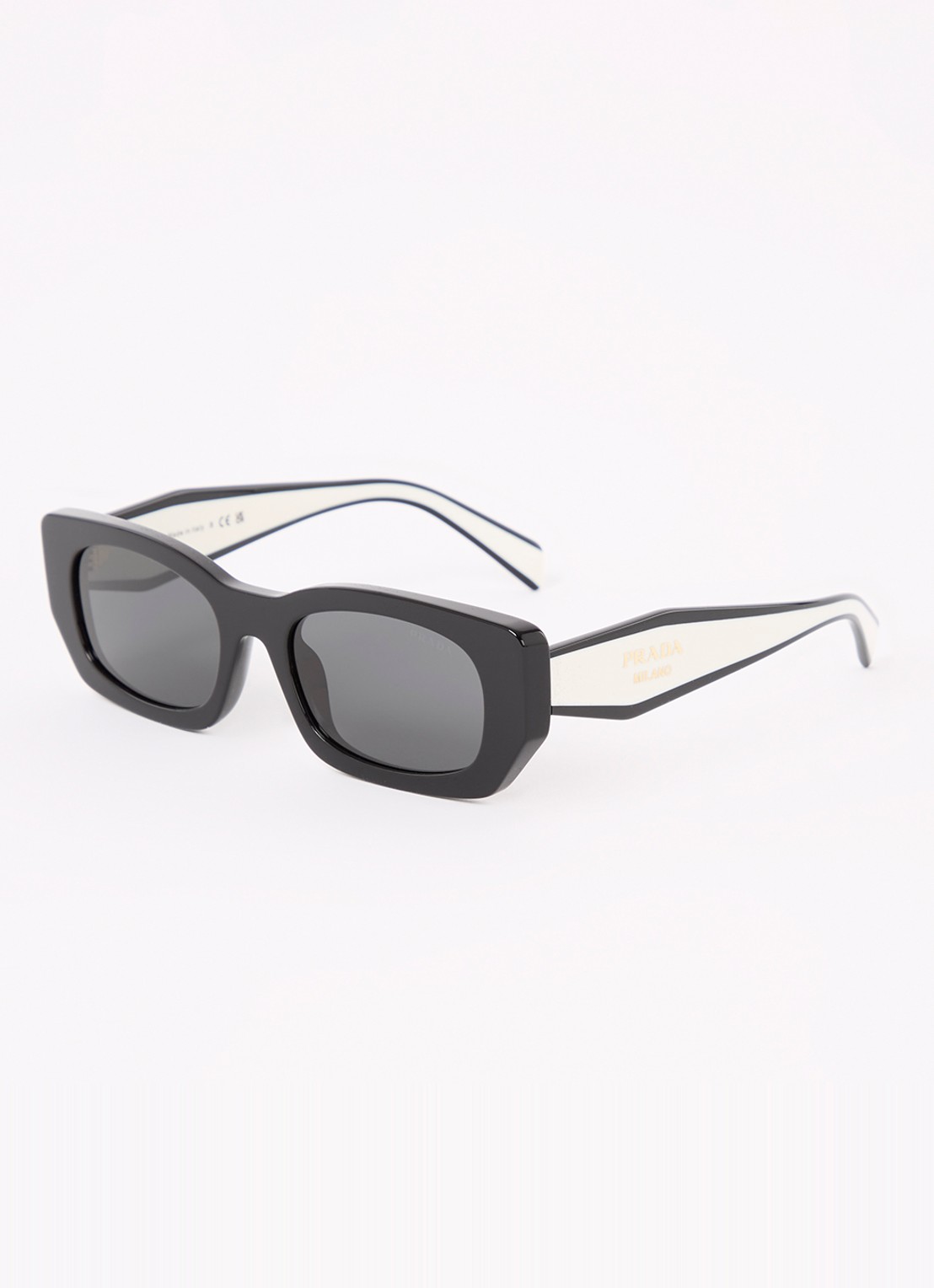 Prada Retro zonnebril PRB05S  - voorkant zwart
