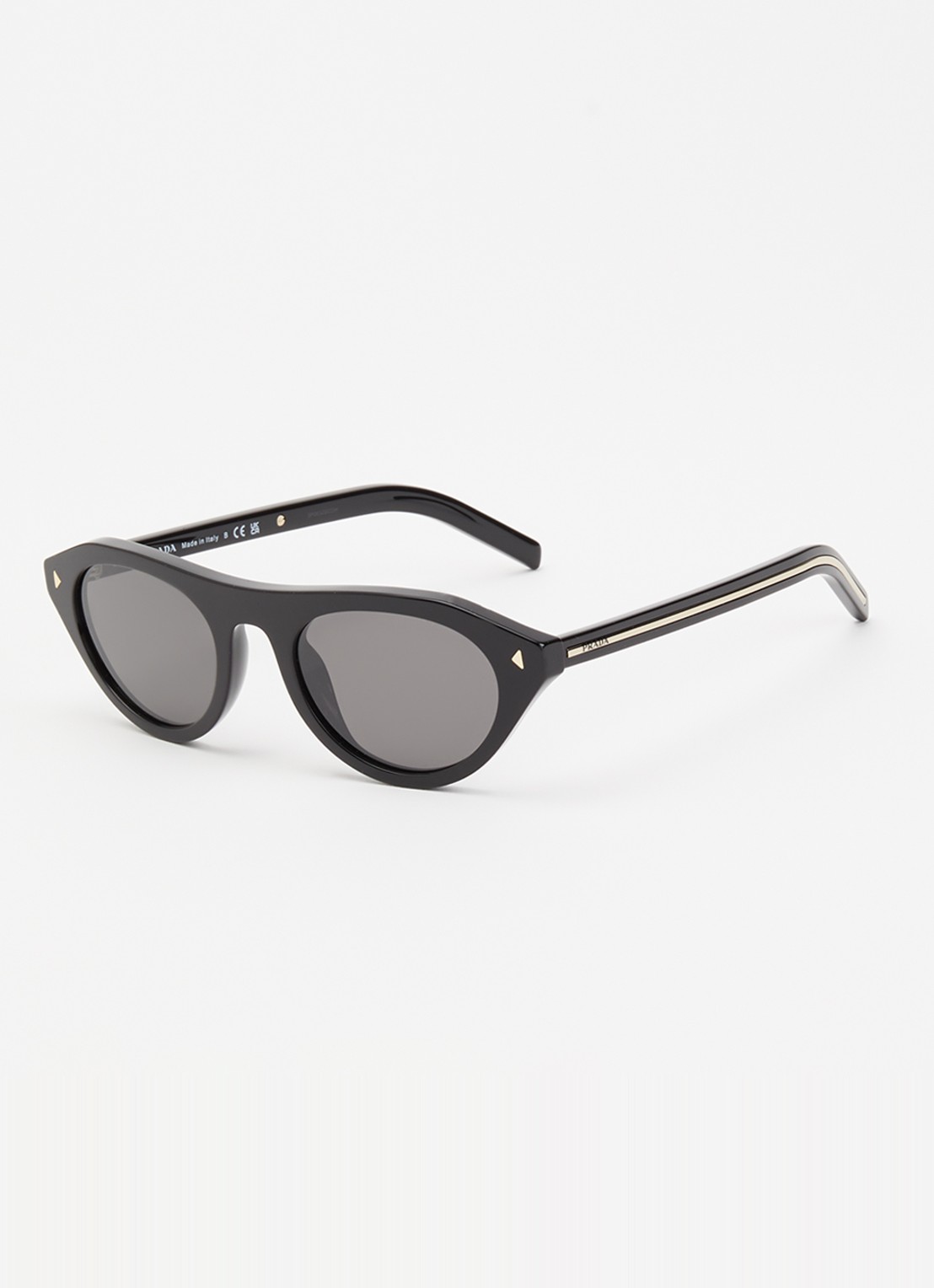 Prada Retro zonnebril PRB15S - voorkant 4 zwart