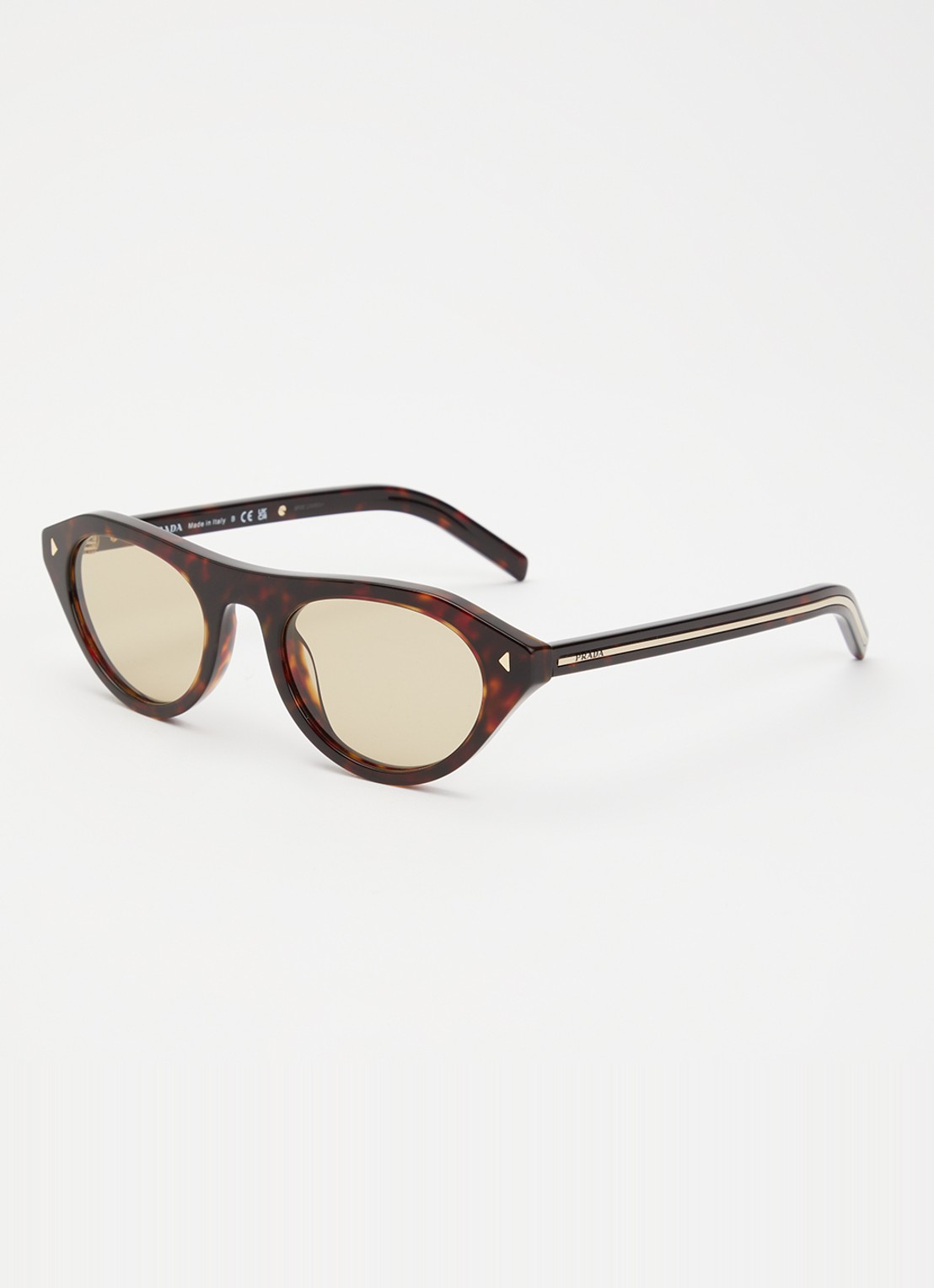 Prada Retro zonnebril PRB15S  - voorkant donkerbruin