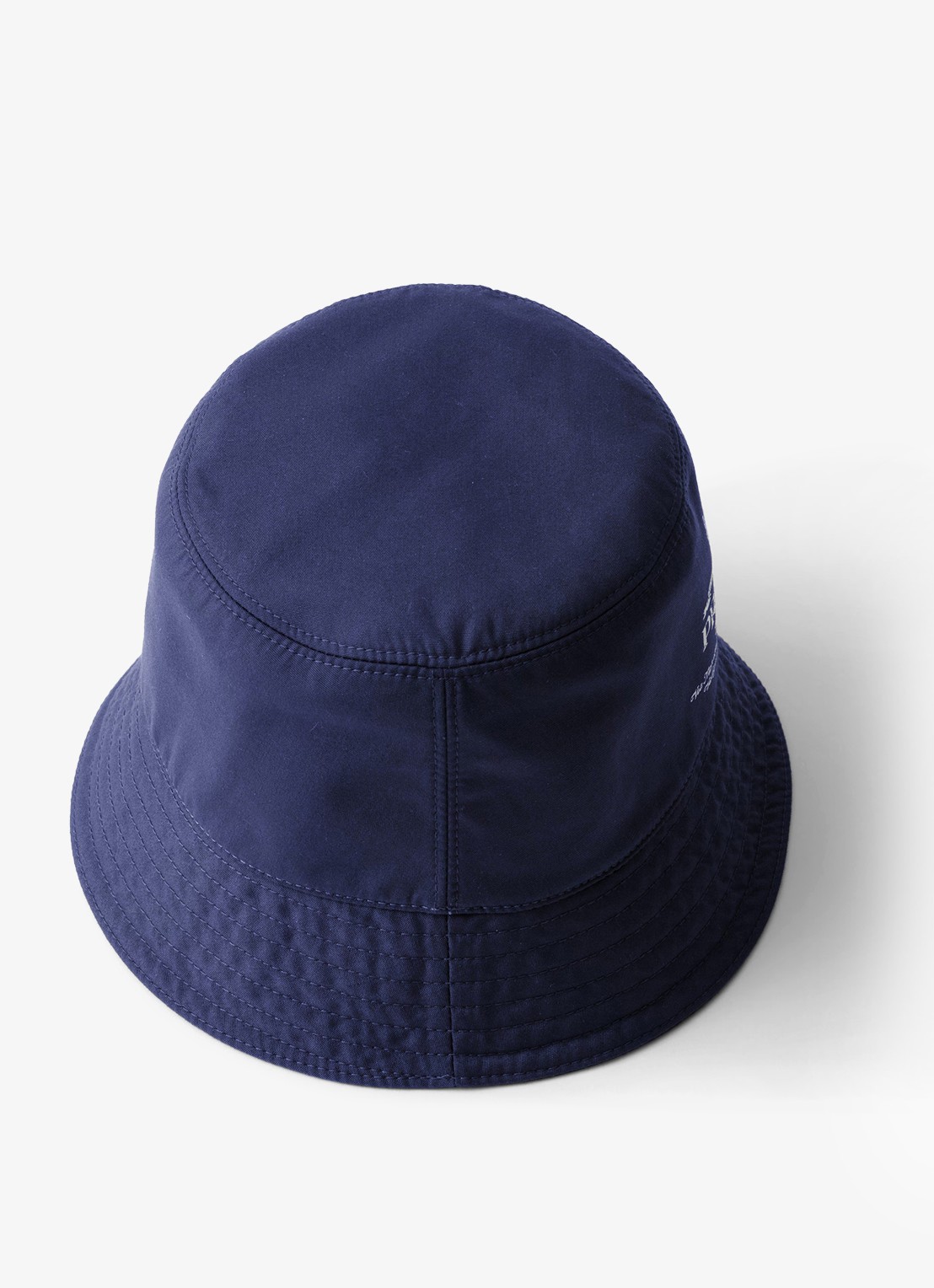Prada Reversible bucket hoed met logo - voorkant 3 donkerblauw