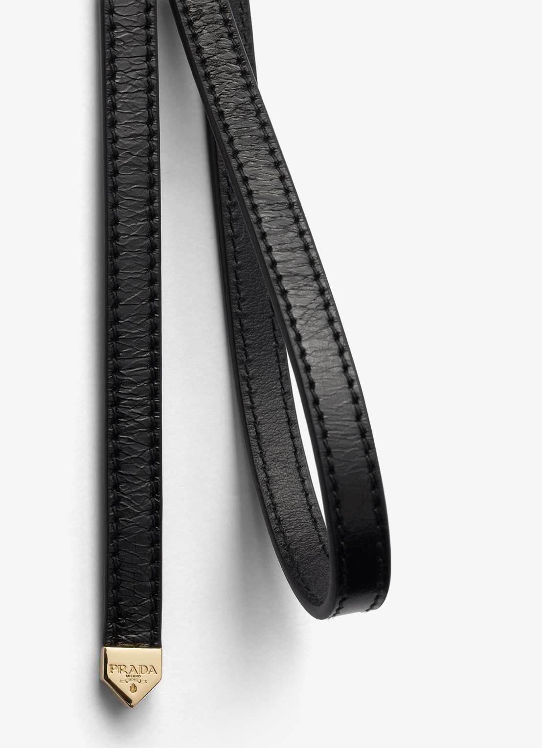 Prada Riem van kalfsleer - detail 2 zwart