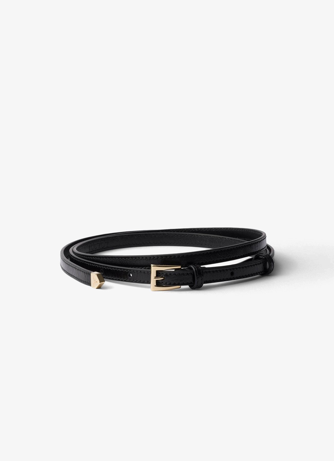 Prada Riem van kalfsleer - voorkant zwart