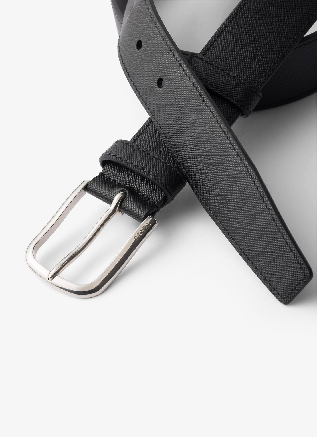 Prada Riem van kalfsleer - detail zwart
