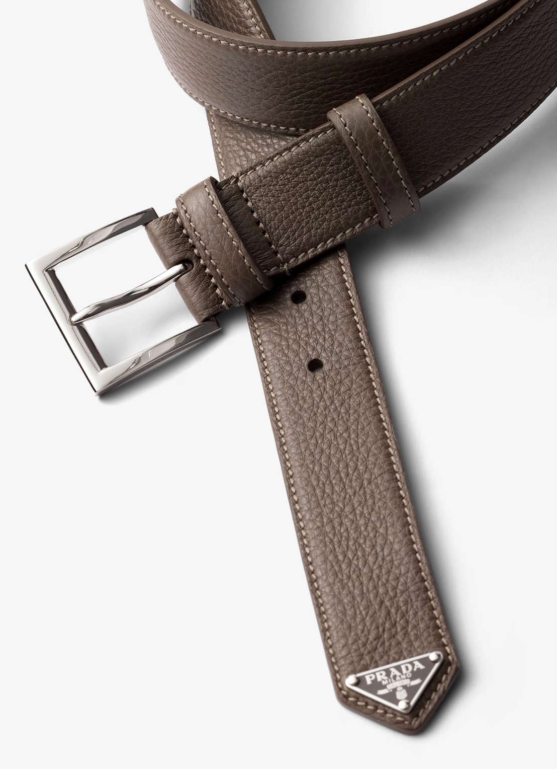 Prada Riem van kalfsleer - voorkant 2 taupe