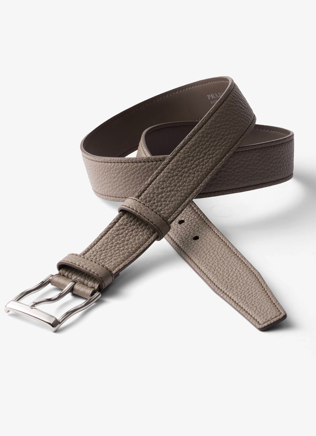 Prada Riem van kalfsleer - detail taupe