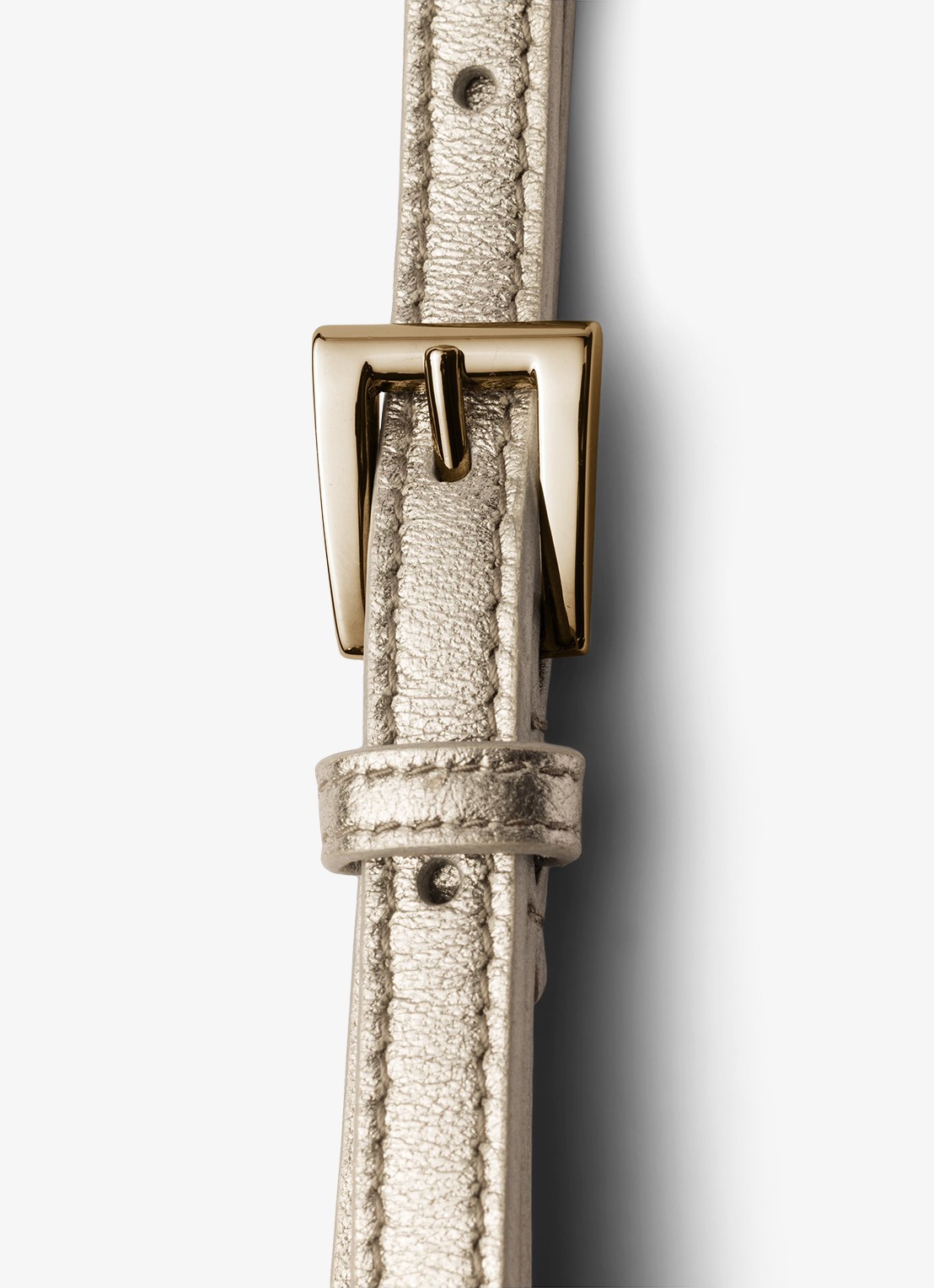 Prada Riem van lamsleer met metallic finish - detail 3 goud