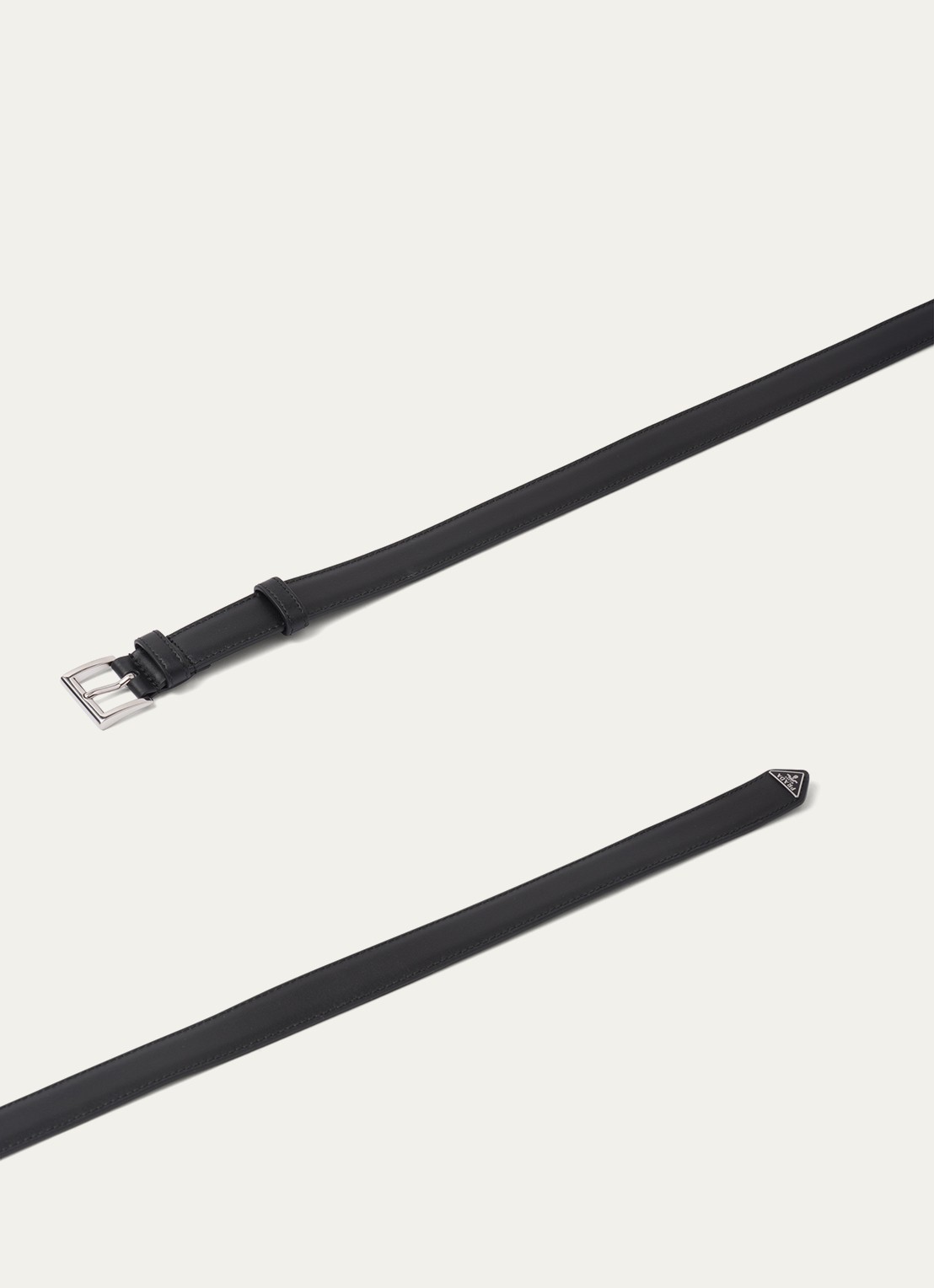 Prada Riem van leer - detail 3 zwart