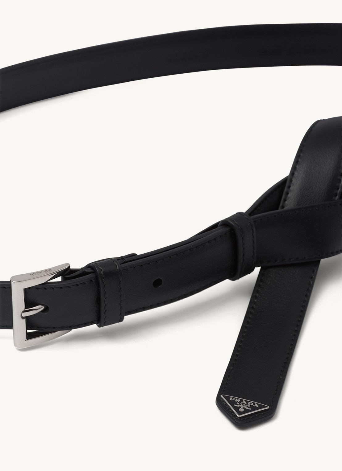 Prada Riem van leer - voorkant 2 zwart
