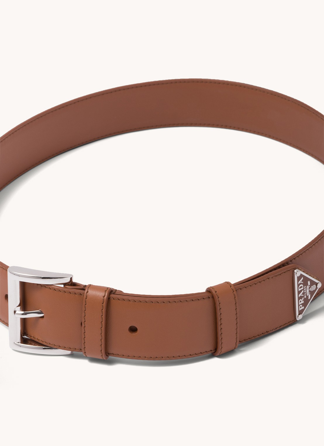 Prada Riem van leer - detail 3 roestbruin