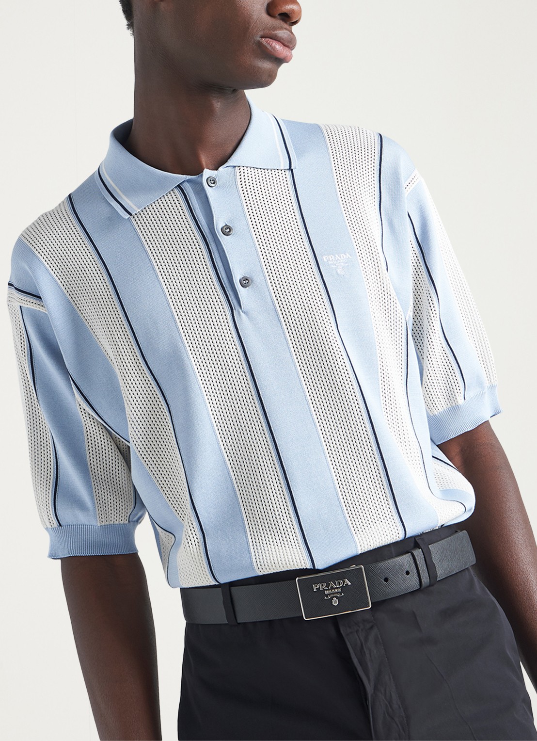 Prada Riem van leer - achterkant 4 zwart