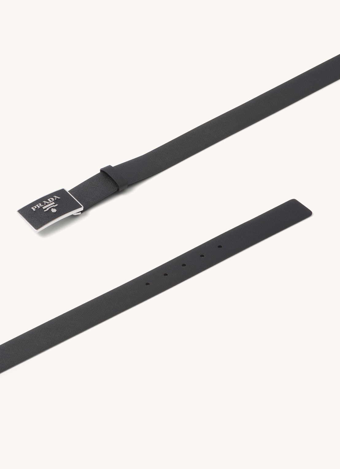 Prada Riem van leer - detail 5 zwart