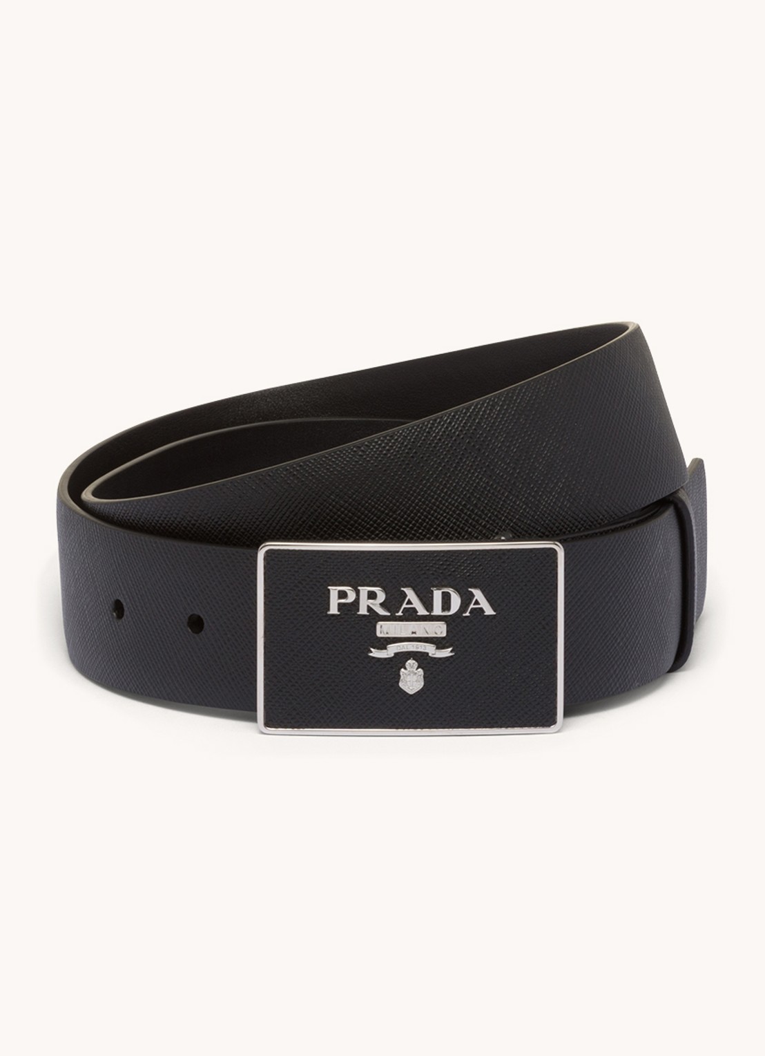 Prada Riem van leer - voorkant zwart