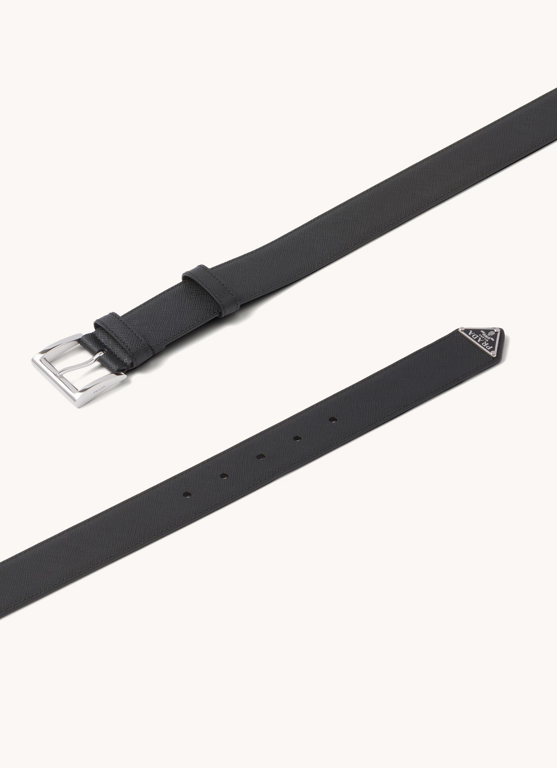 Prada Riem van leer - detail 4 zwart