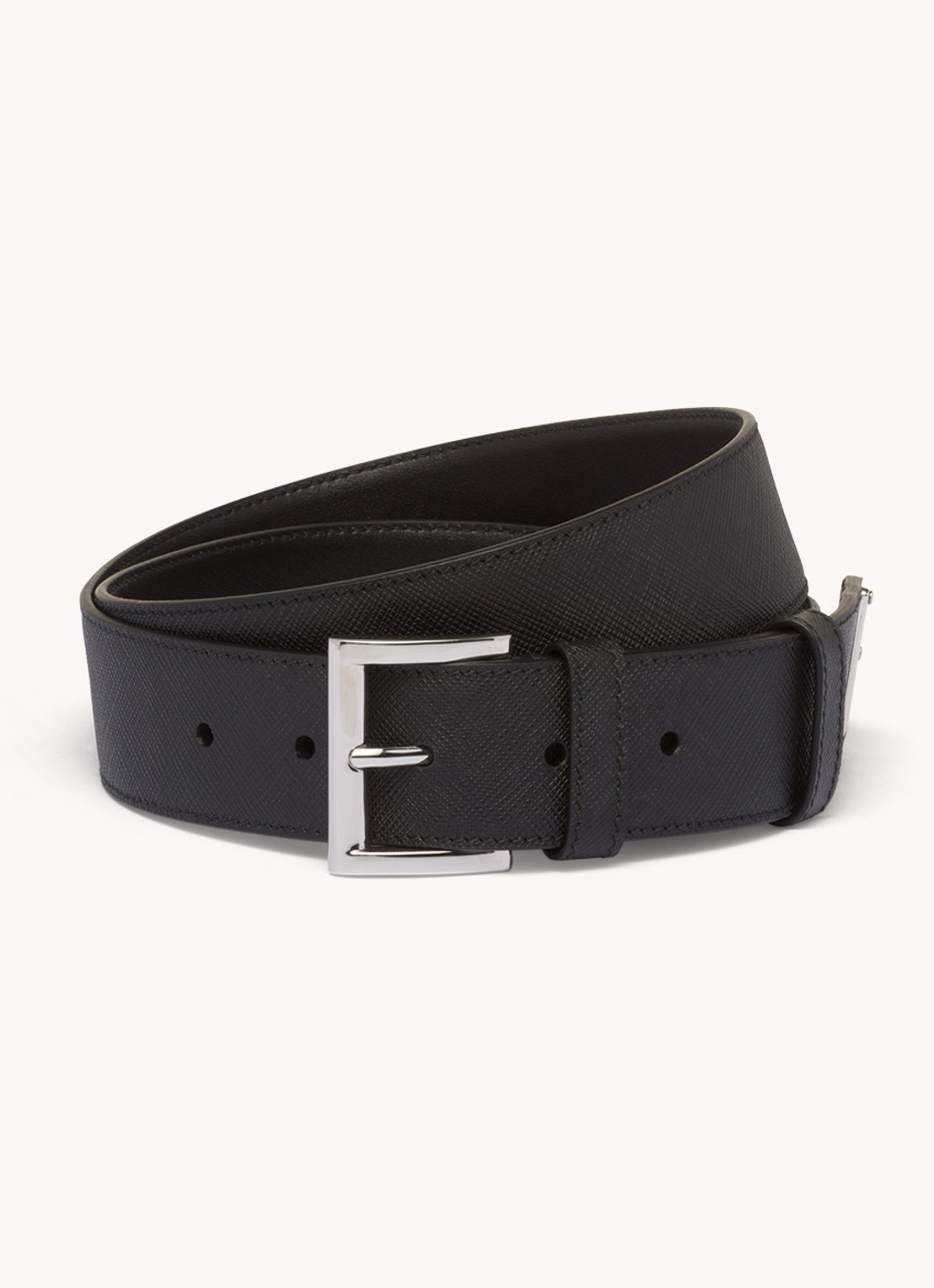 Prada Riem van leer - voorkant zwart