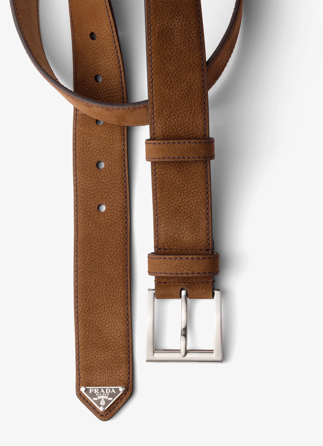 Prada Riem van nubuck - detail bruin