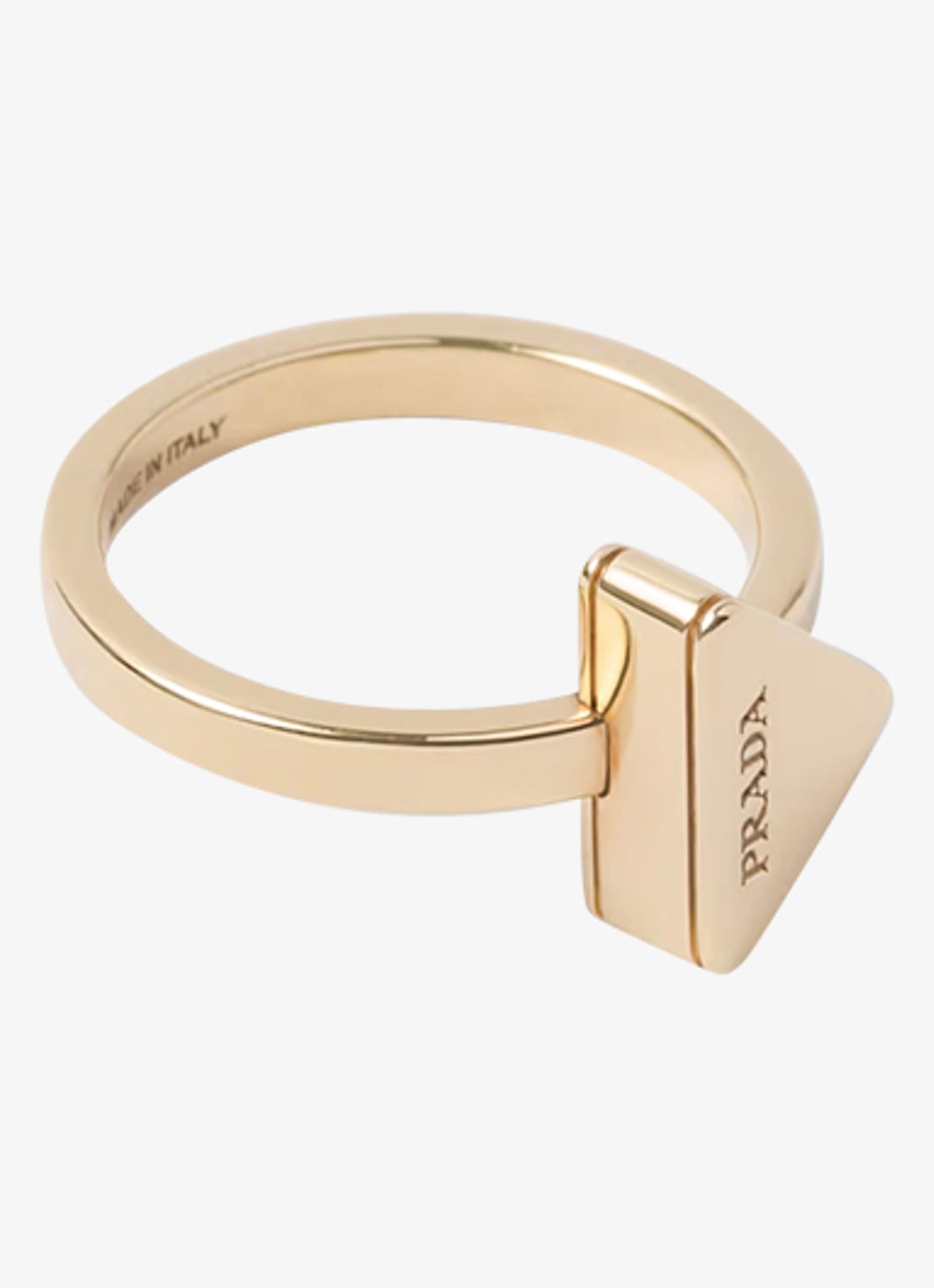 Prada Ring met logo - detail goud