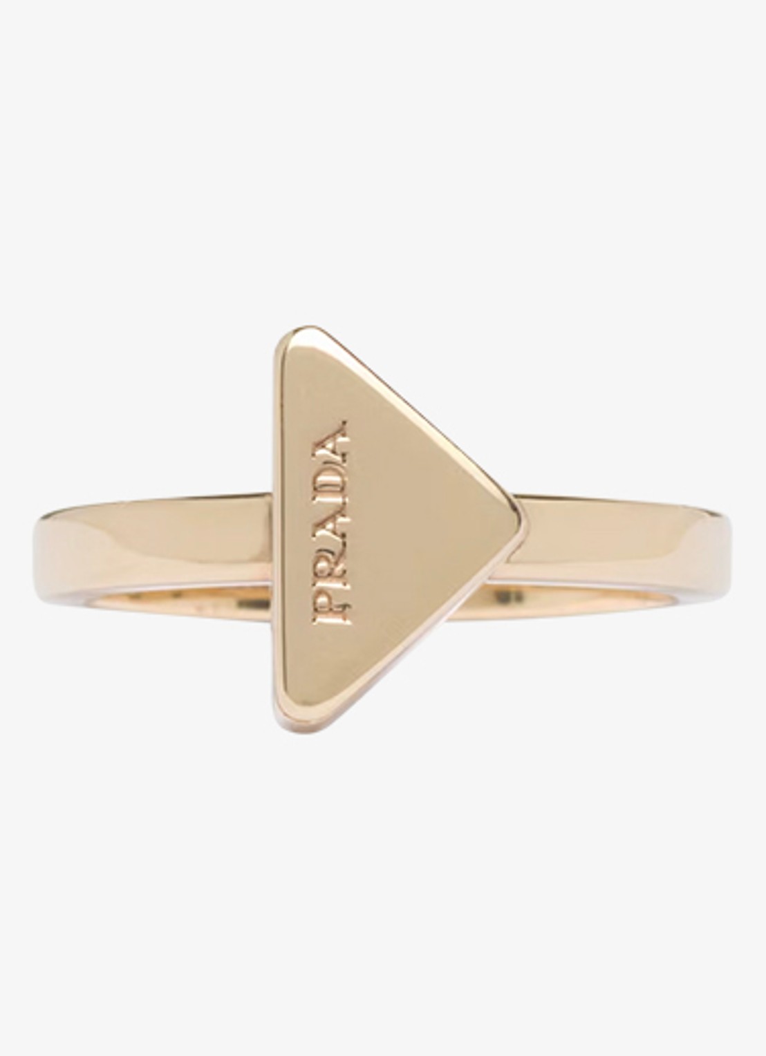 Prada Ring met logo - voorkant 3 goud