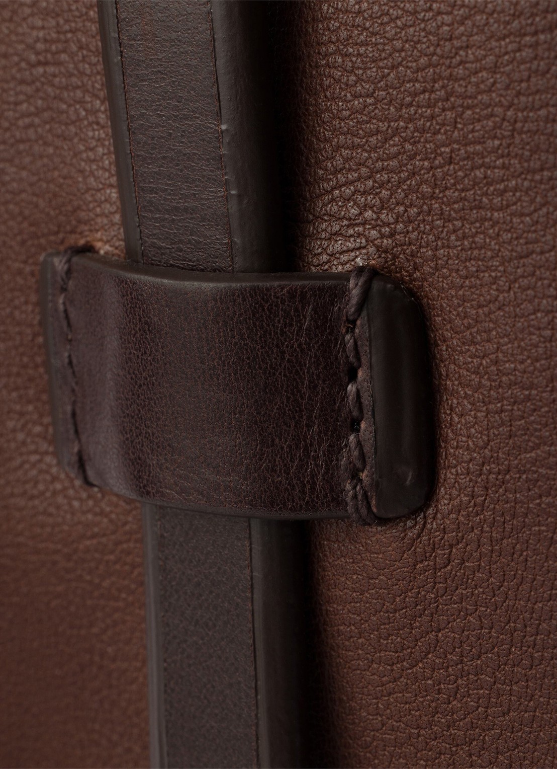 Prada Route Large schoudertas van leer - detail 5 bruin