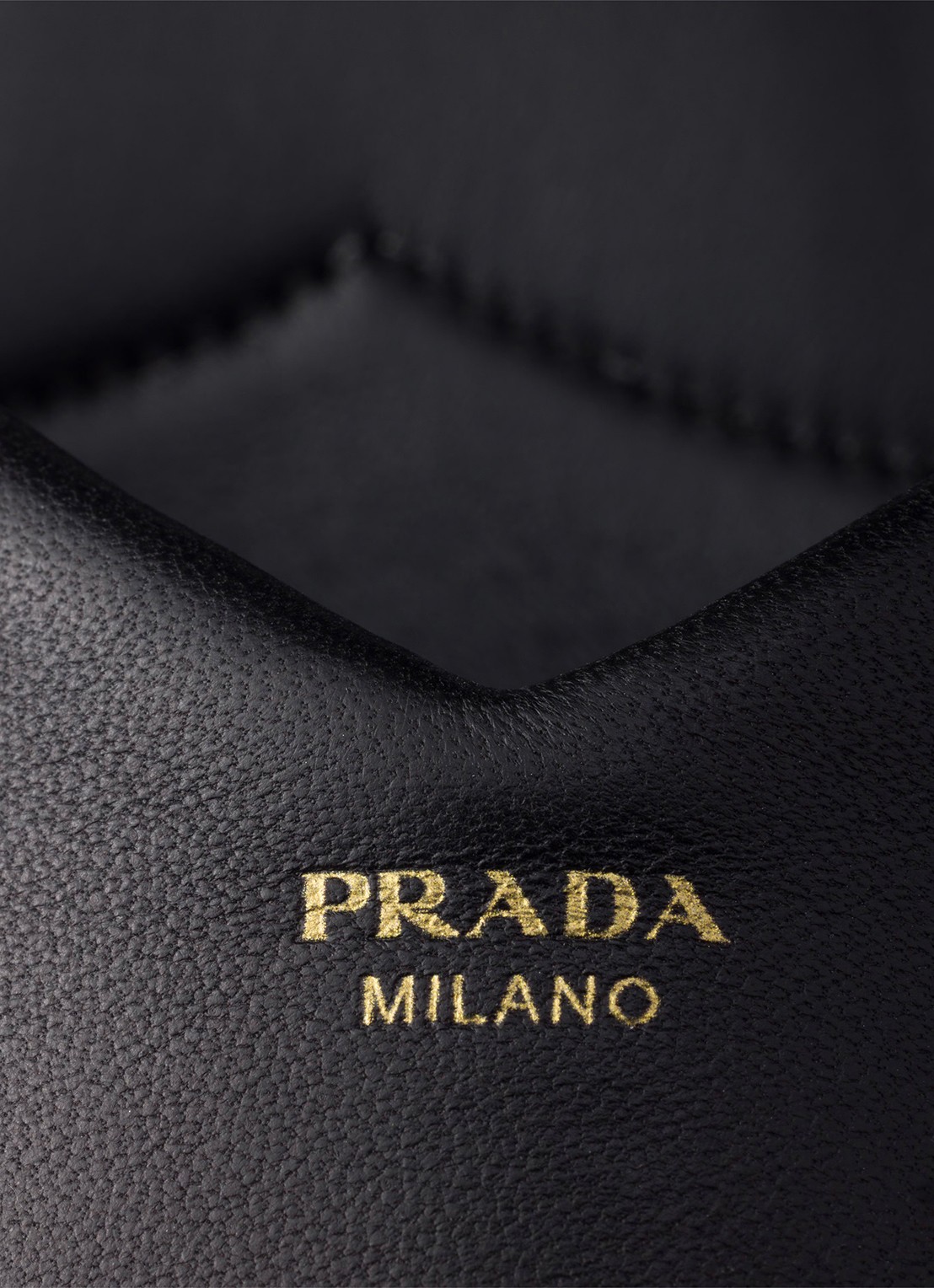 Prada Sandalette van leer - detail 5 zwart