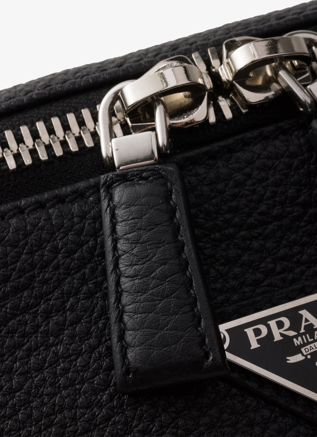 Prada Schoudertas van kalfsleer - detail 5 zwart