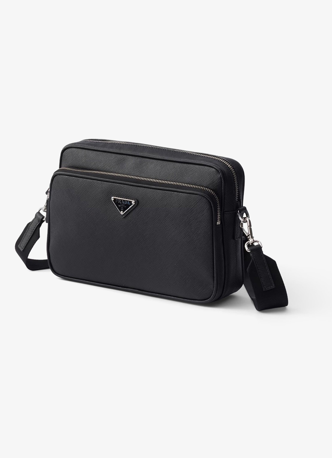 Prada Schoudertas van kalfsleer - voorkant 4 zwart