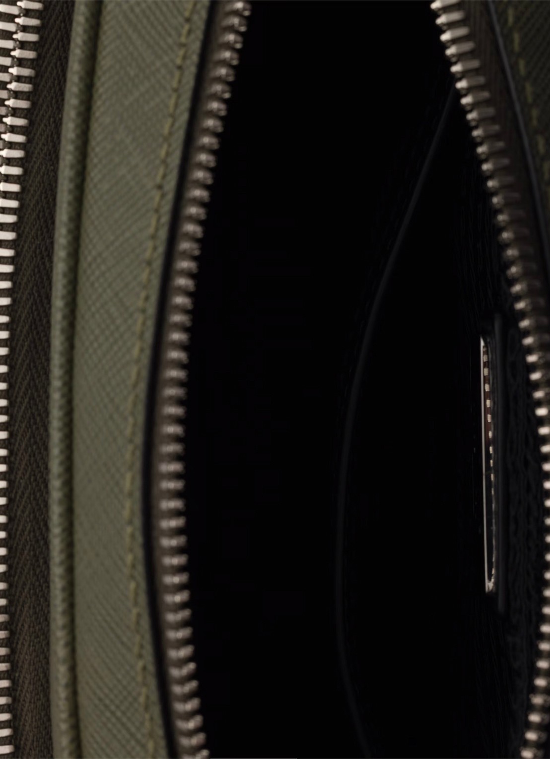 Prada Schoudertas van leer met afneembare schouderriem - detail 5 groen