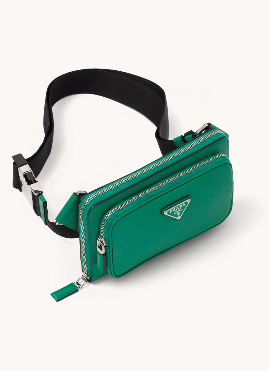 Prada Schoudertas van leer - achterkant 4 groen