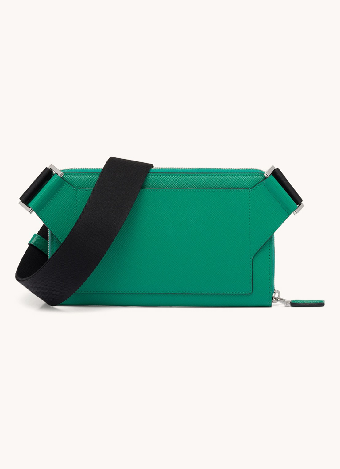 Prada Schoudertas van leer - detail 5 groen