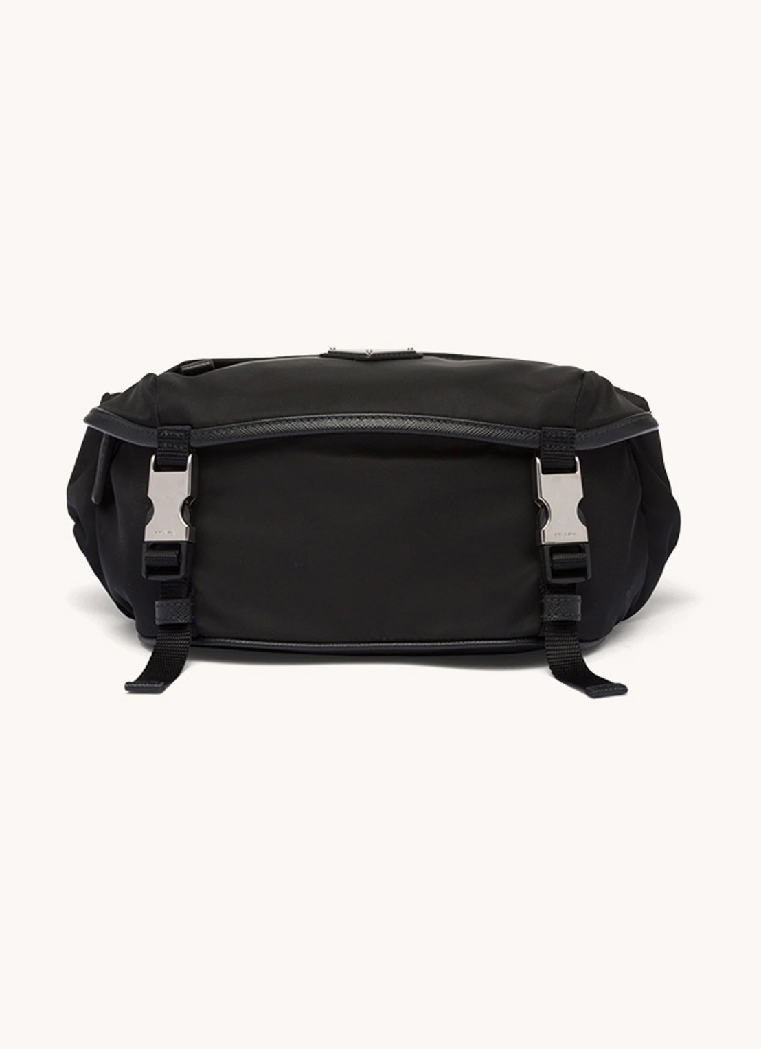 Prada Schoudertas van leer - voorkant zwart