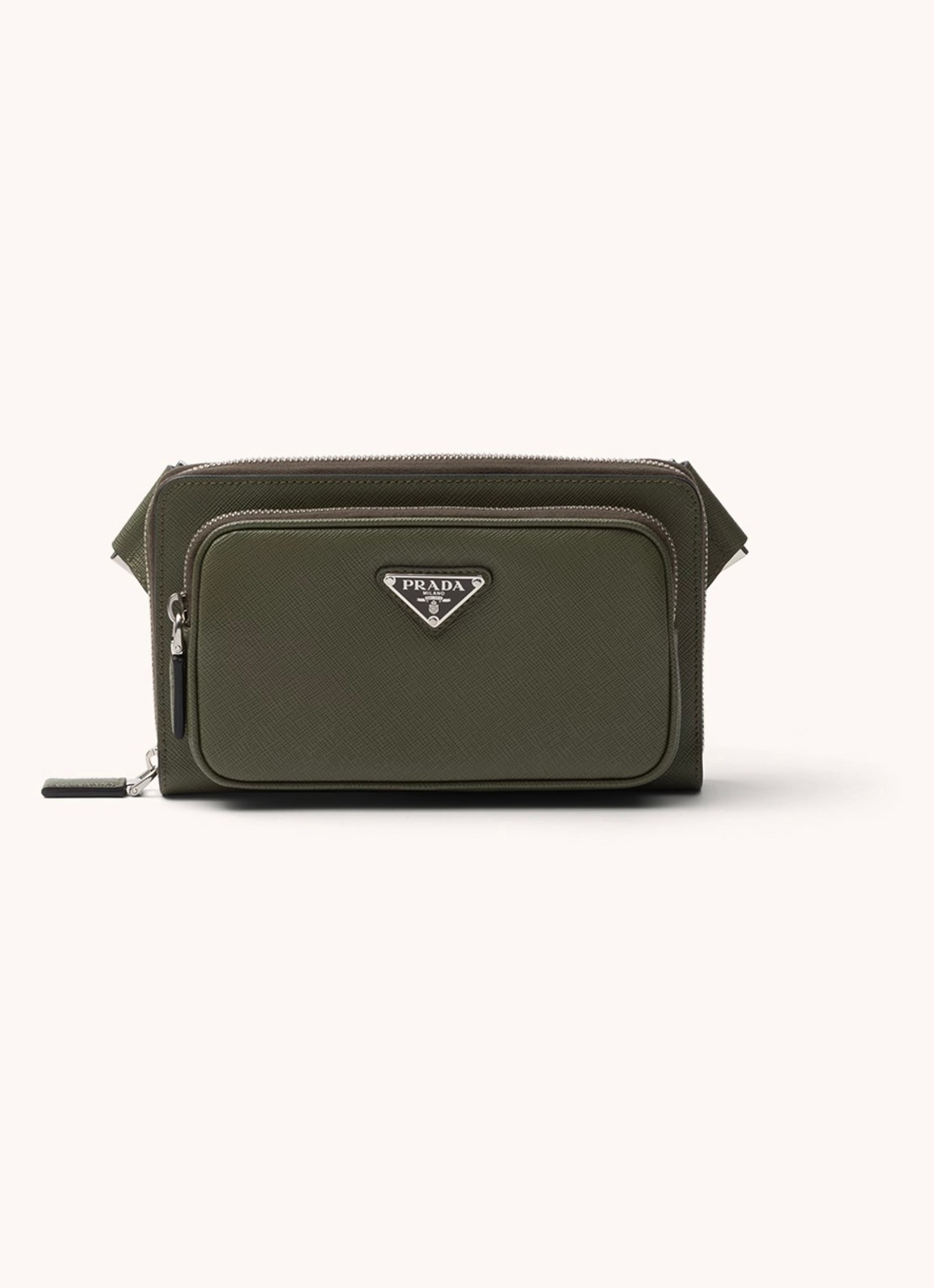 Prada Schoudertas van leer - voorkant 3 groen