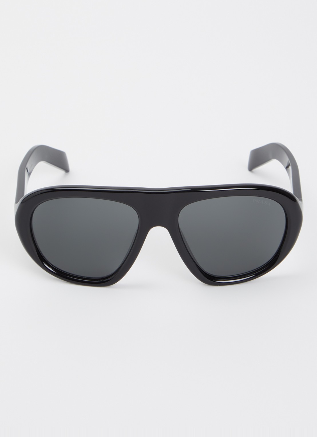 Prada Shield zonnebril PR C05S - detail 2 zwart