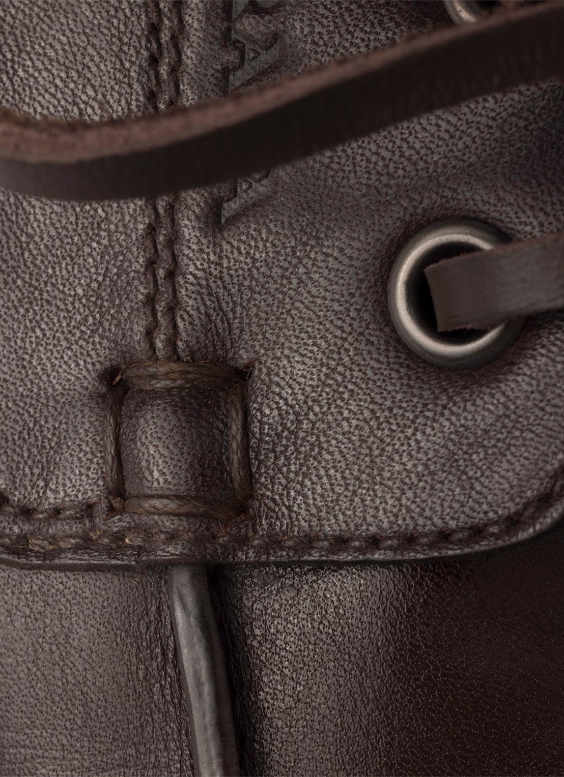 Prada Shuffle bootschoen van kalfsleer - detail 3 bruin