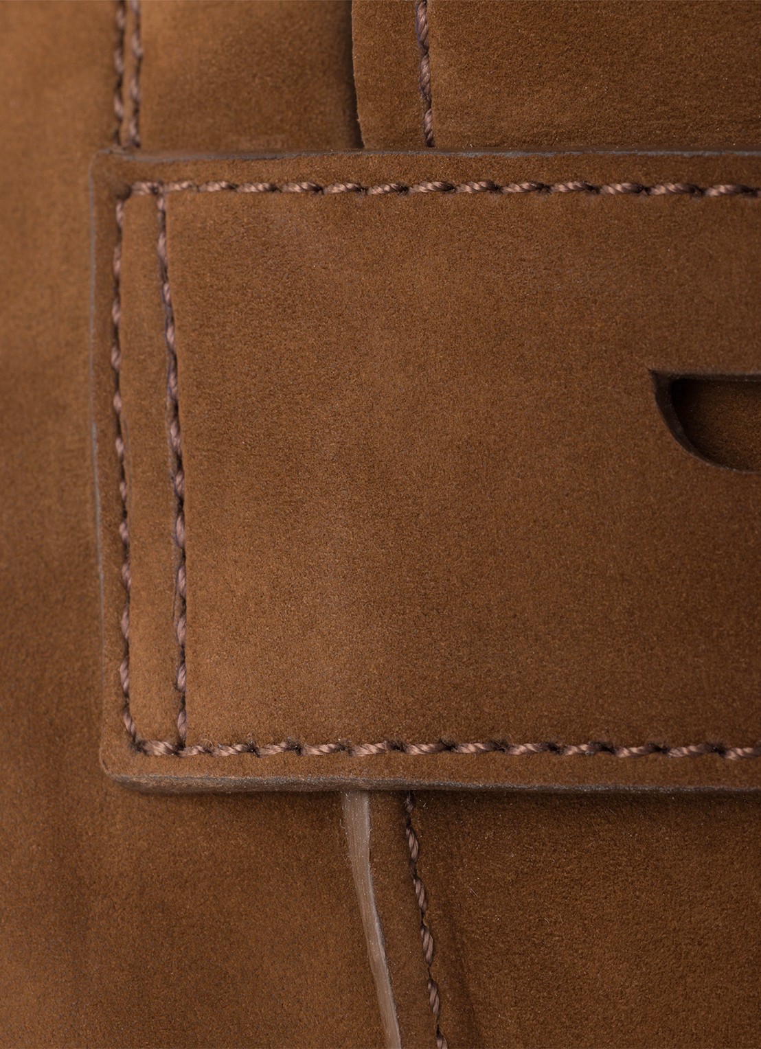 Prada Shuffle loafer van nubuck - detail 3 bruin