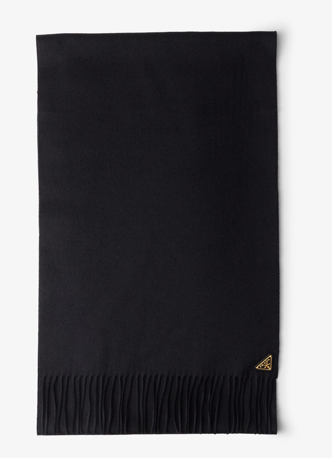 Prada Sjaal in zijdeblend 170 x 35 cm - voorkant 4 zwart