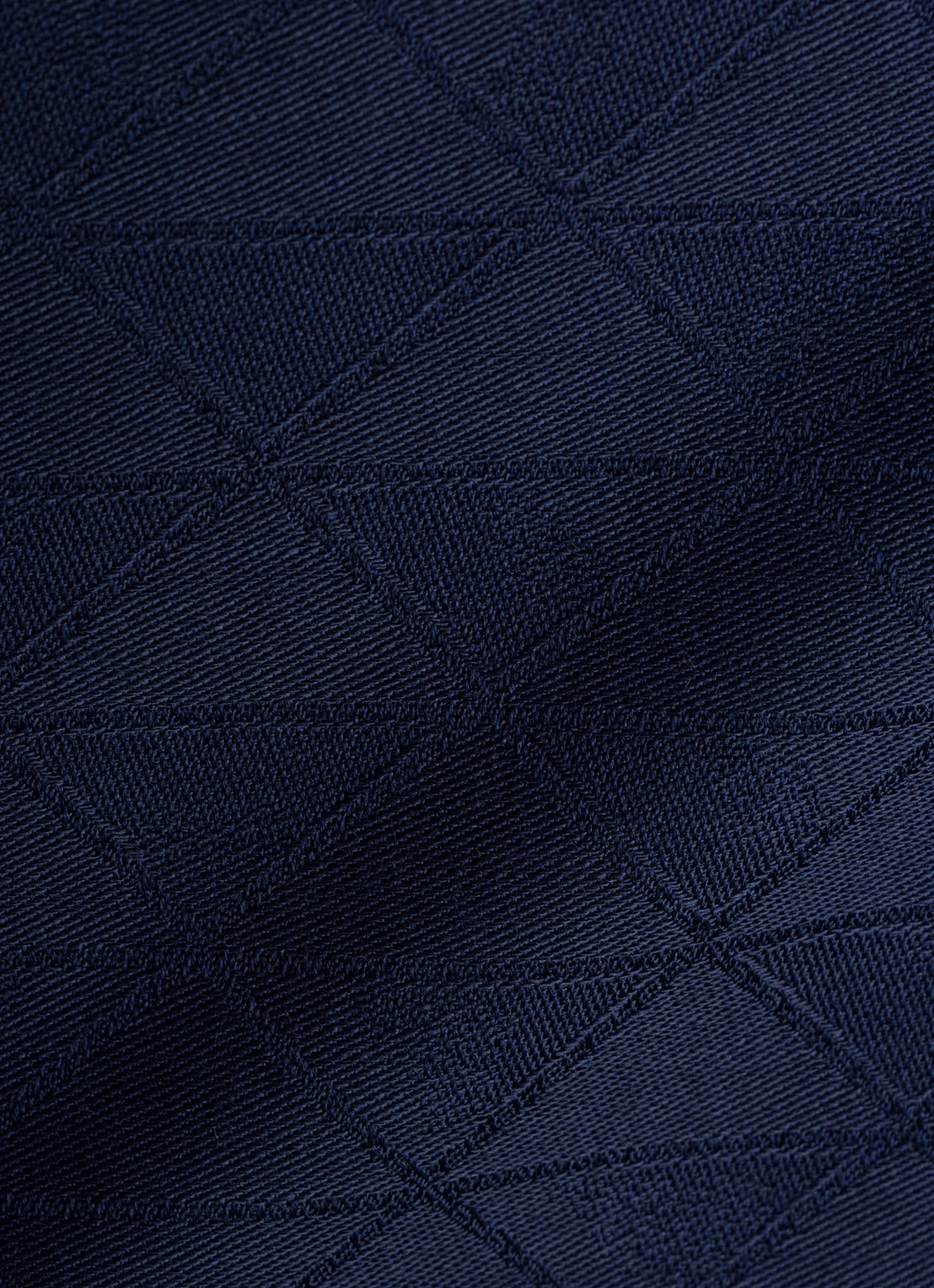 Prada Sjaal in zijdeblend met jacquard dessin 140 x 140 cm - voorkant 2 donkerblauw