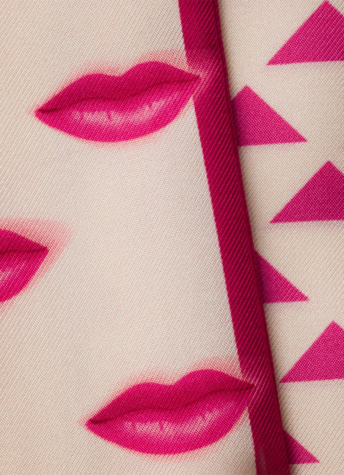 Prada Sjaal van zijde 85 x 6 cm - voorkant 2 roze