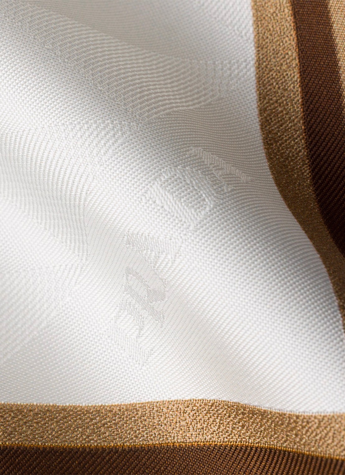 Prada Sjaal van zijde met logoprint 55 x 55 cm - detail 2 beige