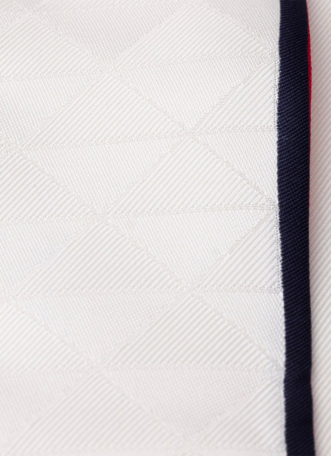 Prada Skinny sjaal van zijde met logoprint 85 x 6 cm - detail 3 donkerblauw